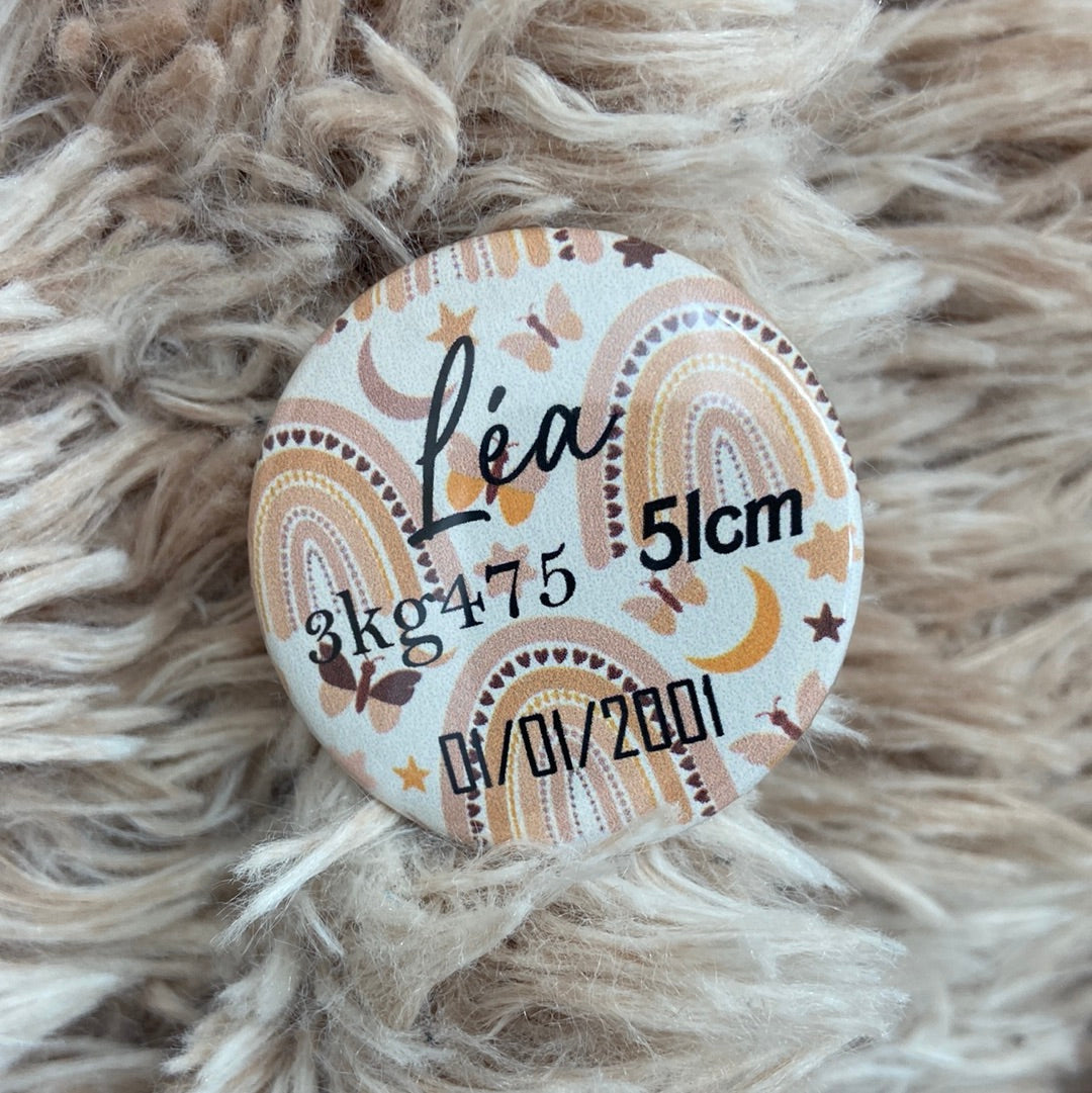 Badges naissance à personnalisé