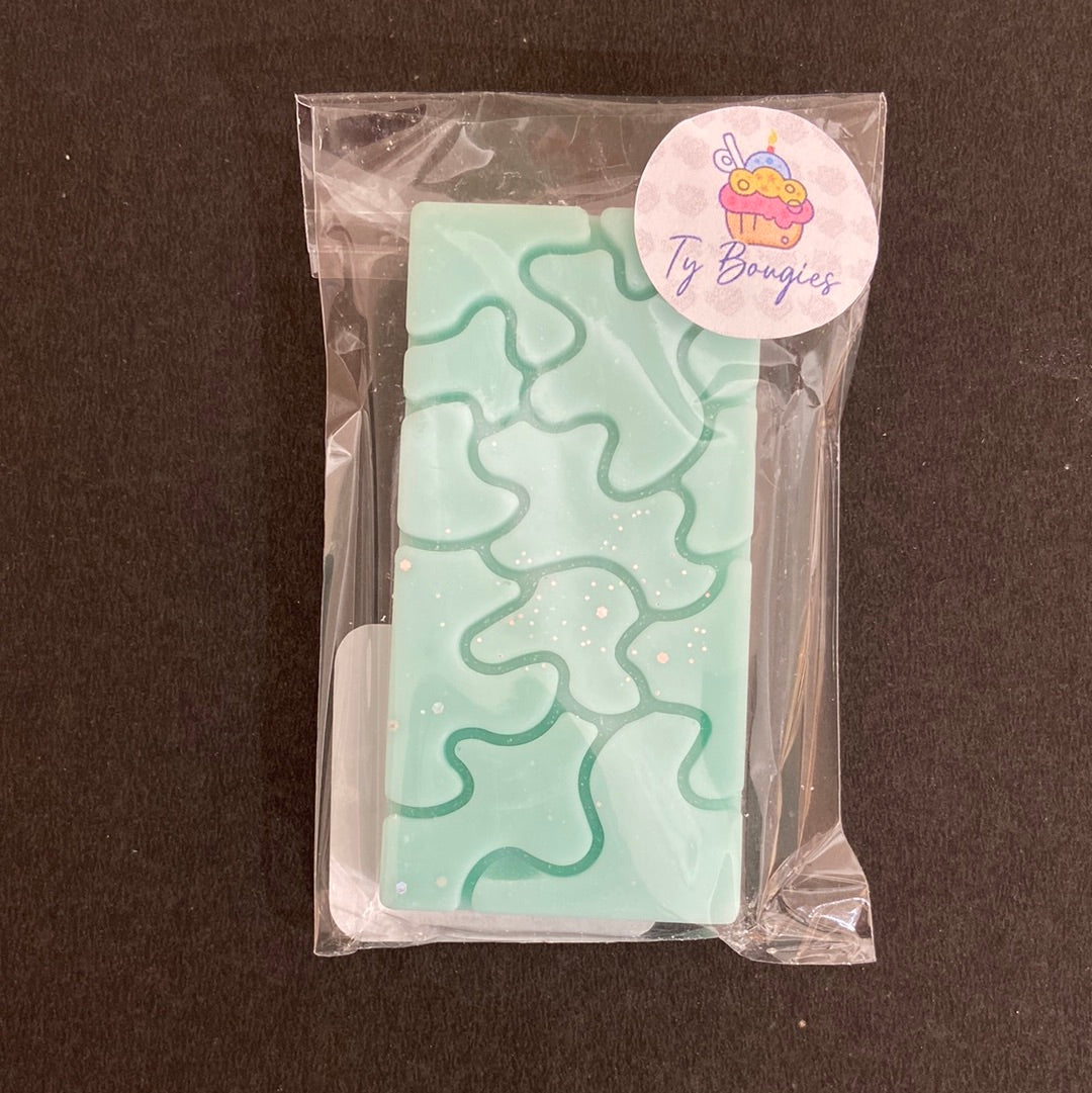 Fondant artisanal parfumé sans CMR : tablette de 20gr sécable - parfum rhubarbe d'enfance