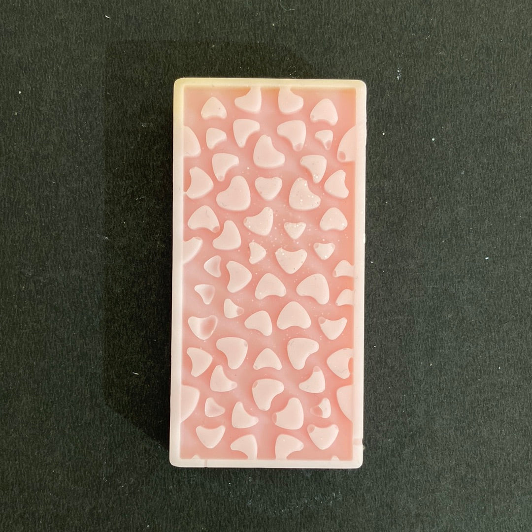 Fondant artisanal parfumé sans CMR: tablette de 20gr sécable - parfum Fraise