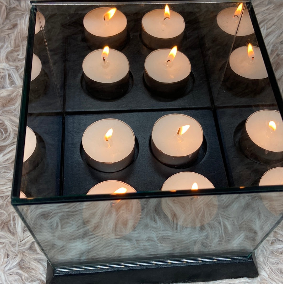 🌟✨Photophore infinie et ses 6 bougies chauffe plat artisanale en cire de soja🌟✨