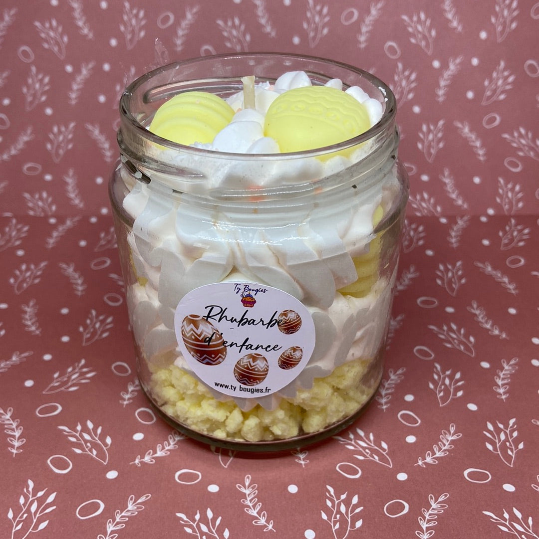 đŁ PĂąques : bougie gourmande - rhubarbe dâenfance
