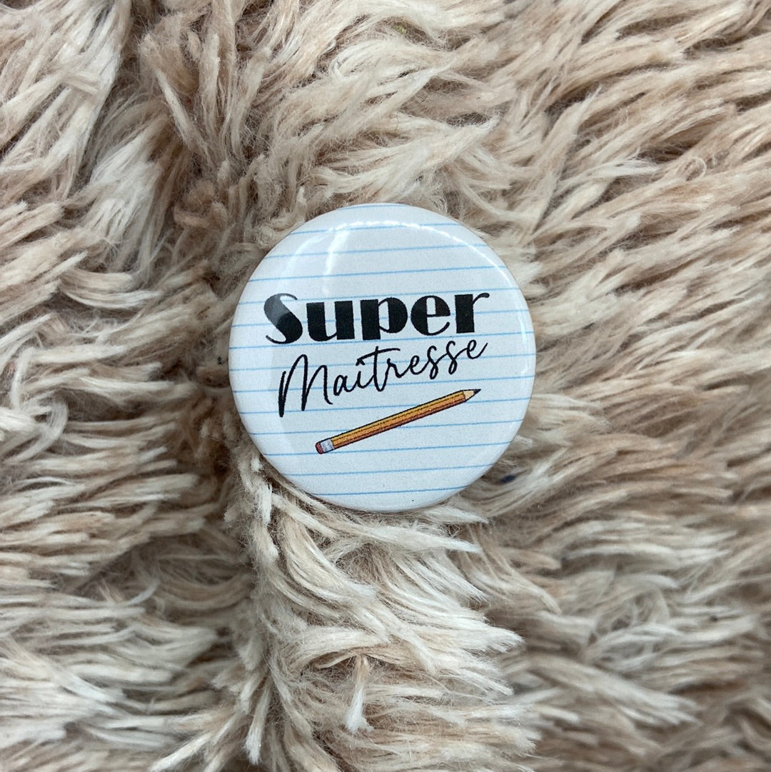 Badges super maîtresse