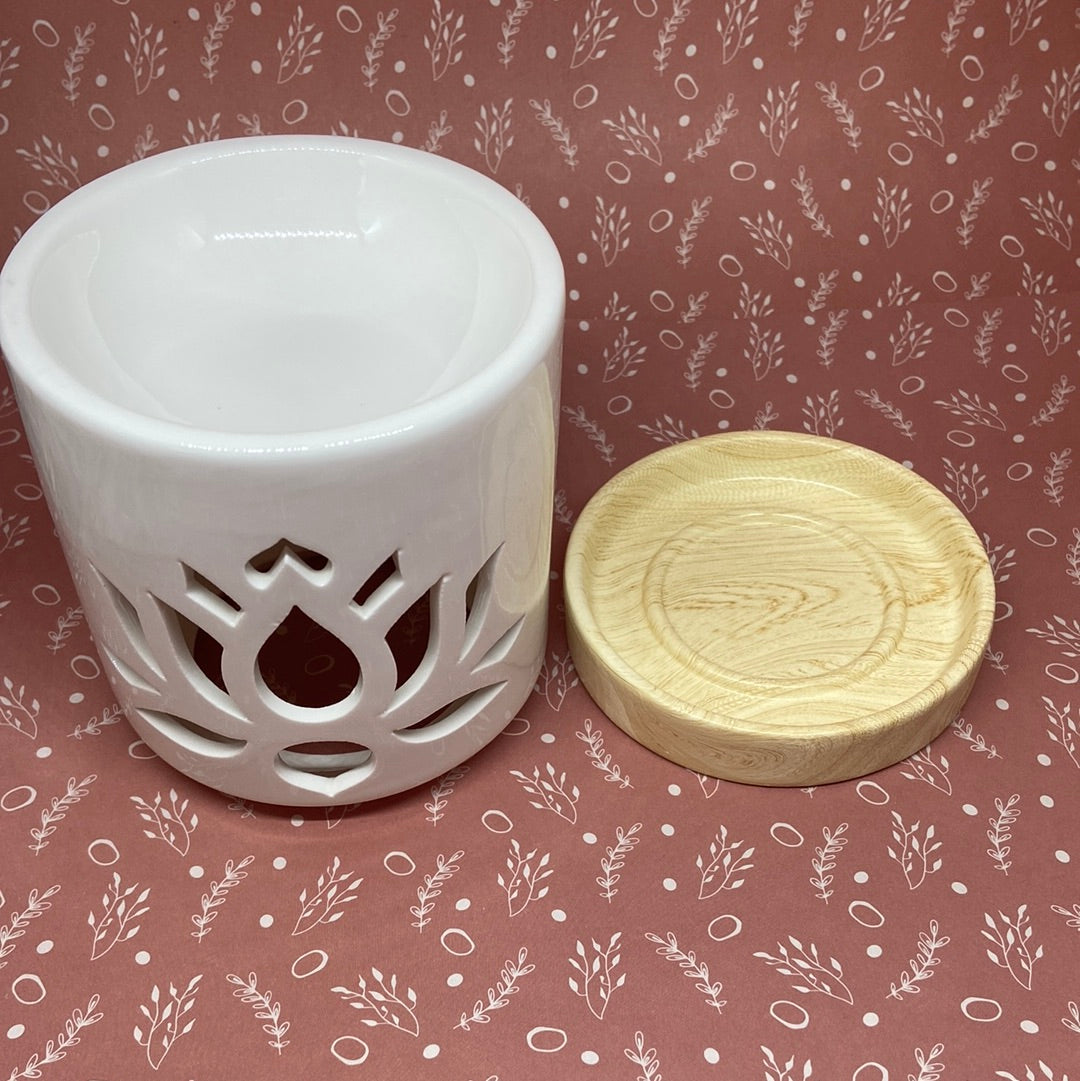 🌟🕯️Brûleur pour fondant - diffuseur de cire parfumée - Nénuphar🌟🕯️