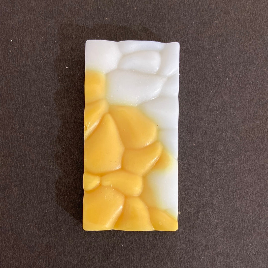 Fondant artisanal parfumé sans CMR: tablette de 20gr sécable - parfum Tarte citron meringuée