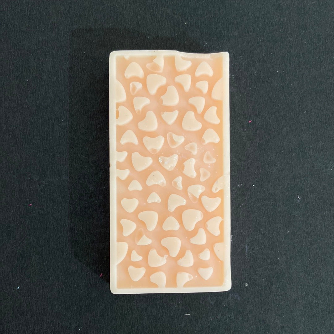 Fondant artisanal parfumé sans CMR: tablette de 20gr sécable - parfum Monoï passion