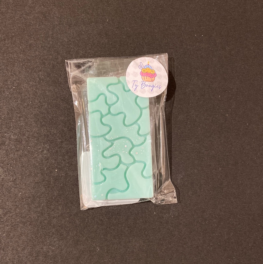Fondant artisanal parfumé sans CMR : tablette de 20gr sécable - parfum rhubarbe d'enfance
