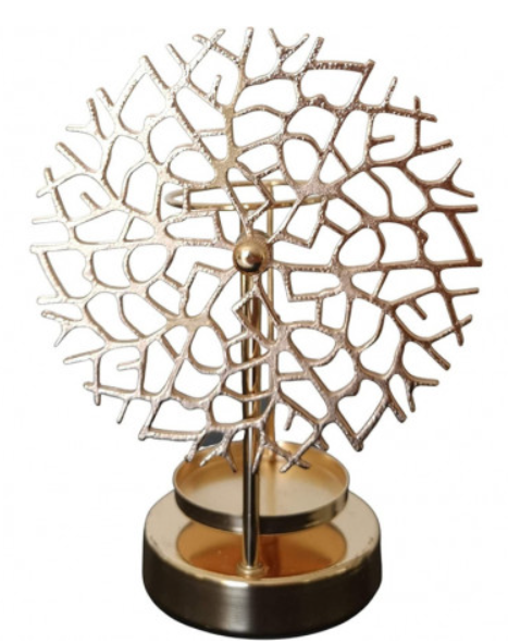 🌟🕯️Brûleur pour fondant - diffuseur de cire parfumée - Corail métal doré🌟🕯️