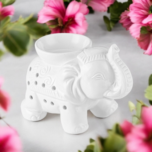 🌟🕯️Brûleur pour fondant - diffuseur de cire parfumée - éléphant blanc🌟🕯️
