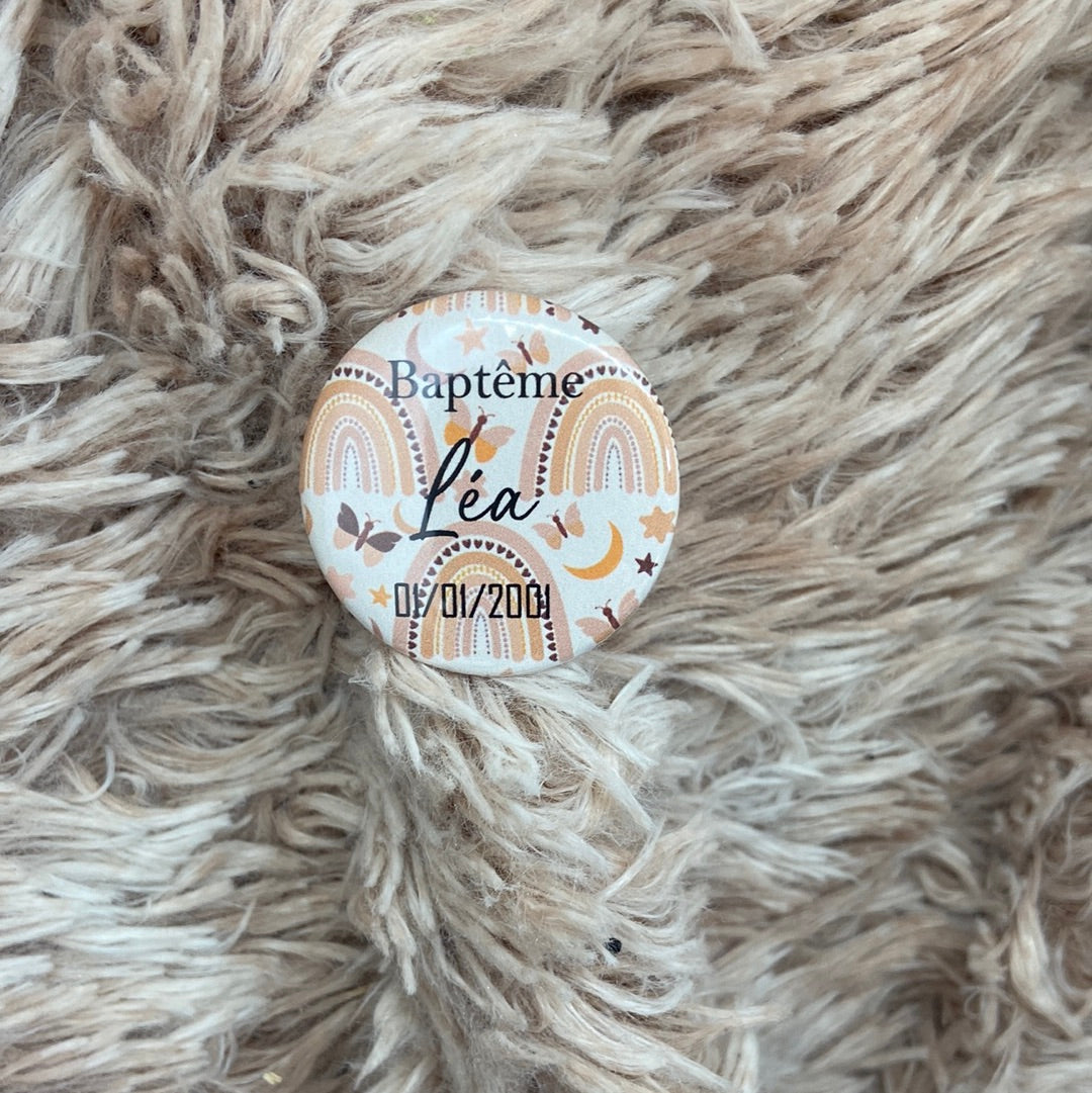 Badges baptême à personnalisé