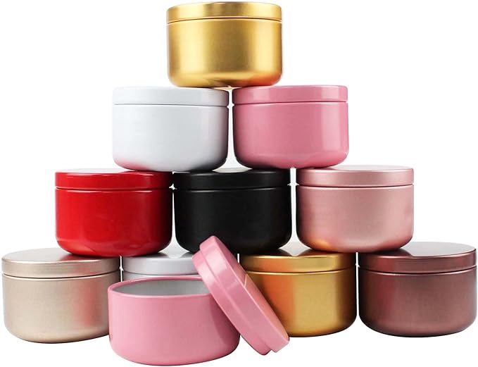 Bougie parfumé dans une élégante boite métallique