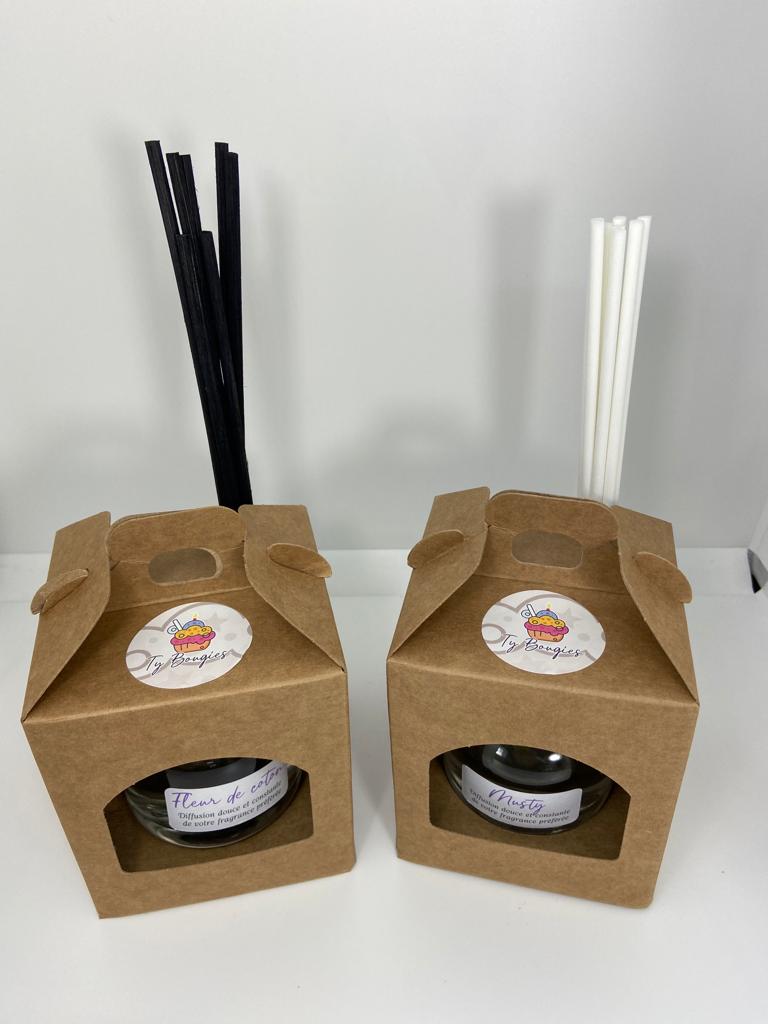 Parfum d'ambiance à bâtonnet - diffuseur à roseaux - parfum au choix