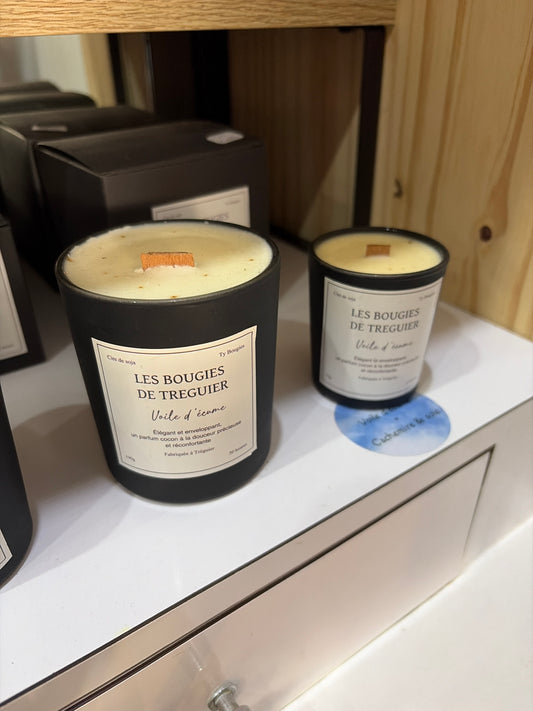 🌊 Voile d'Écume – Bougie parfumée Cachemire & Soie