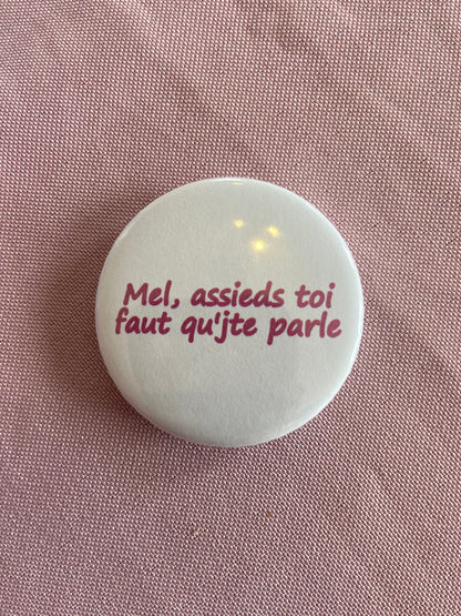 Badges phrase de chanson