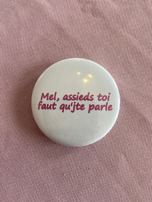 Badges phrase de chanson