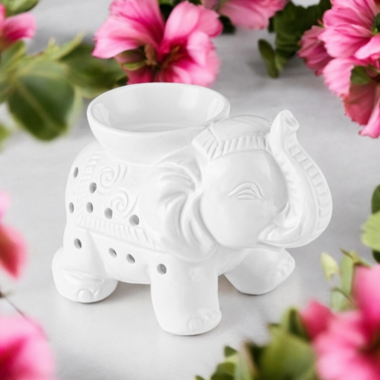 🌟🕯️Brûleur pour fondant - diffuseur de cire parfumée -  éléphant blanc🌟🕯️