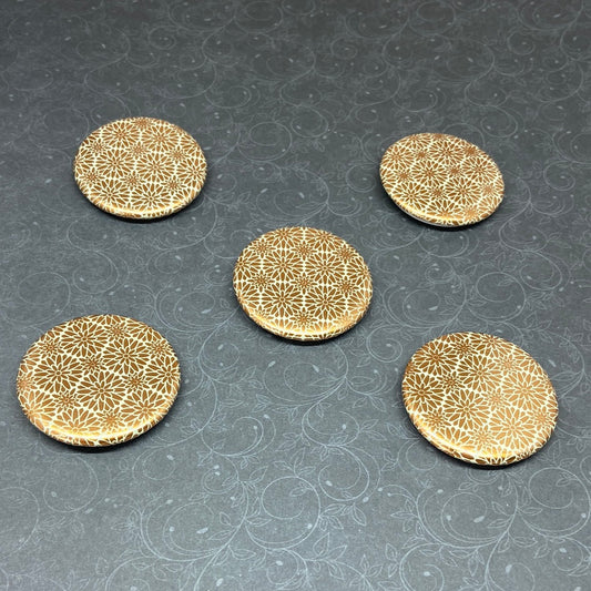 Badges fleurs FOIL