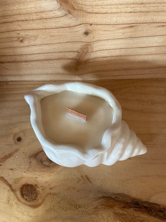 Bougie coquillage parfum vanille des îles