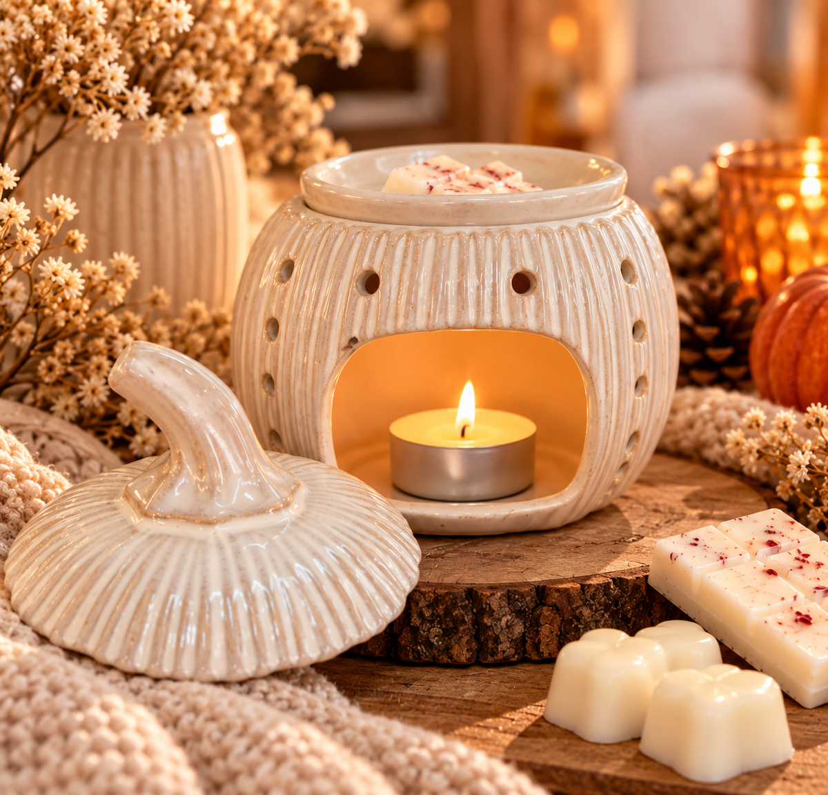 🎃 Brûleur Citrouille – Créez votre ambiance parfumée